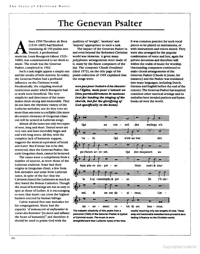 A page from The Story of Christian Music, 2003